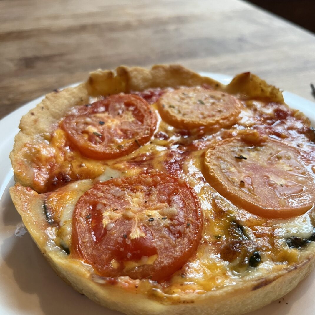 Chicago-style deep dish pizza