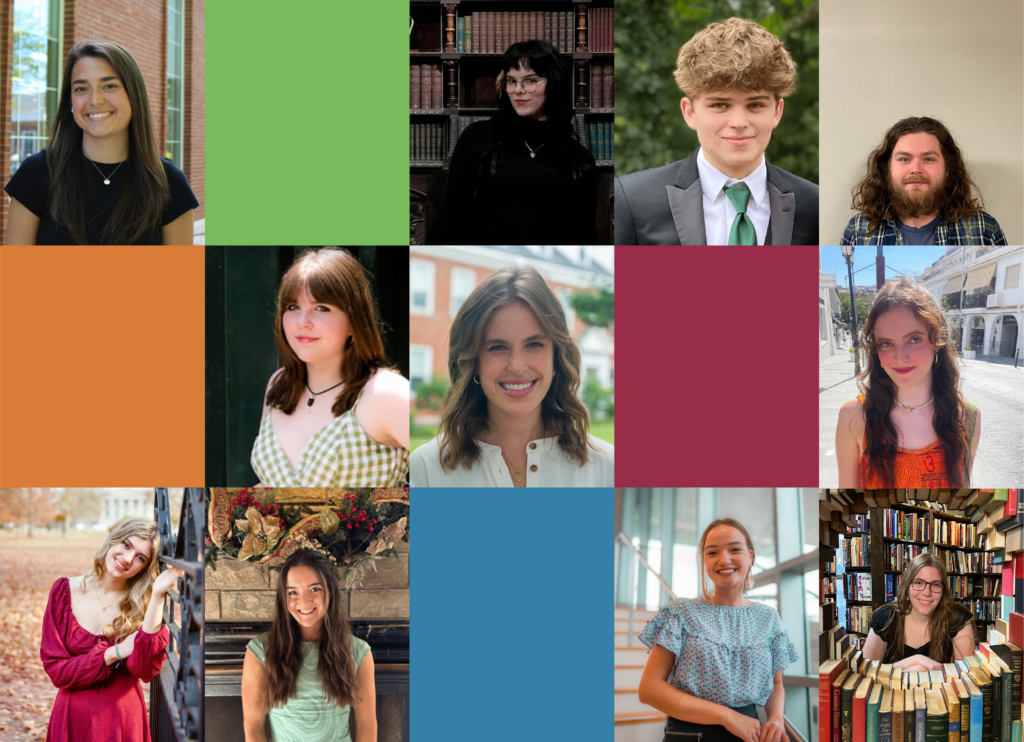 collage showing all ten undergraduate authors from Transylvania University