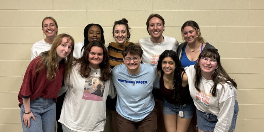 New tutor trainers and new tutors gather for a photo at end of year banquet