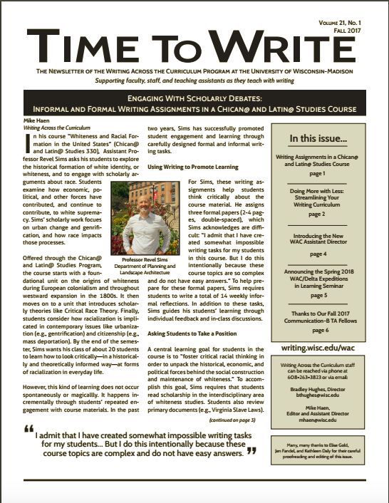 newsletter writing across the curriculum uw madison how to write a newsletter